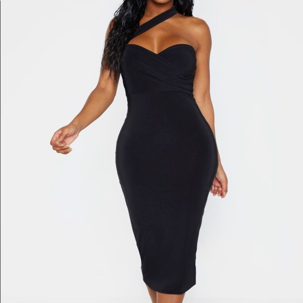 Slinky One Shoulder Dress